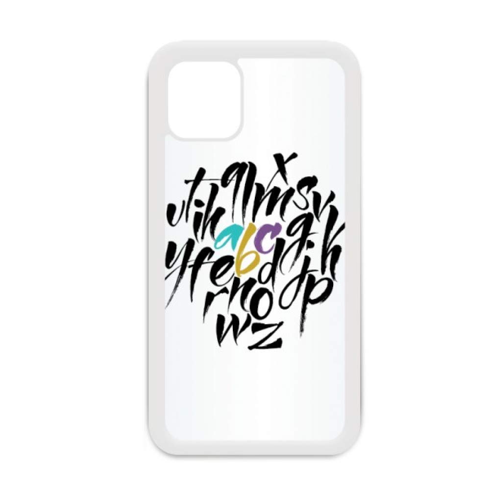Coque iPhone 12 Pro Max Alphabet Blanc finition premium mat