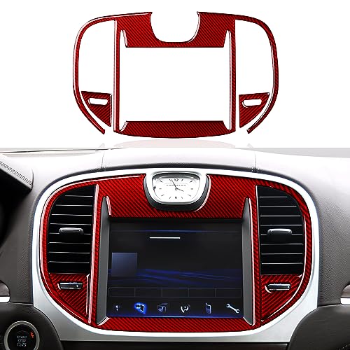 Image of Car Central Navigation Screen Air Outlet Vent Decals for 2011-2014 Chrysler 300 / 300C / 300S / Limited /Base Accessories Interior Stickers