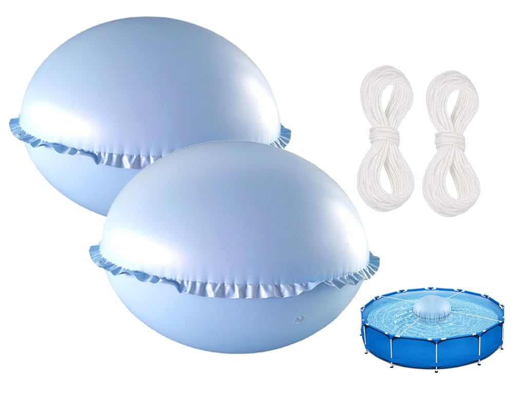 2Pièces Oreiller De Piscine d'hiver,Coussin d'air pour Piscine,Coussin d'air Piscine d'hiver,Coussin De Piscine d'hiver pour la Plupart des Piscines,Spas,Fontaines,Piscines,Petites Piscines