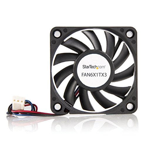 Image of StarTech.com 60x10mm Replacement Ball Bearing Computer Case Fan w / TX3 Connector - 3 Pin, Black (Pack of 2)
