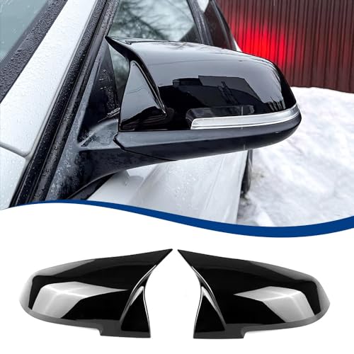XPHAZZ Side Mirror Cover Compatible with 3-Series F30 F31 F34 / 4-Series F32 F33 F36 / 2-Series F22 F23 / 1 Series F20 X1 E84 M2 F87 (Gloss Black F22 F30 F32 F36)