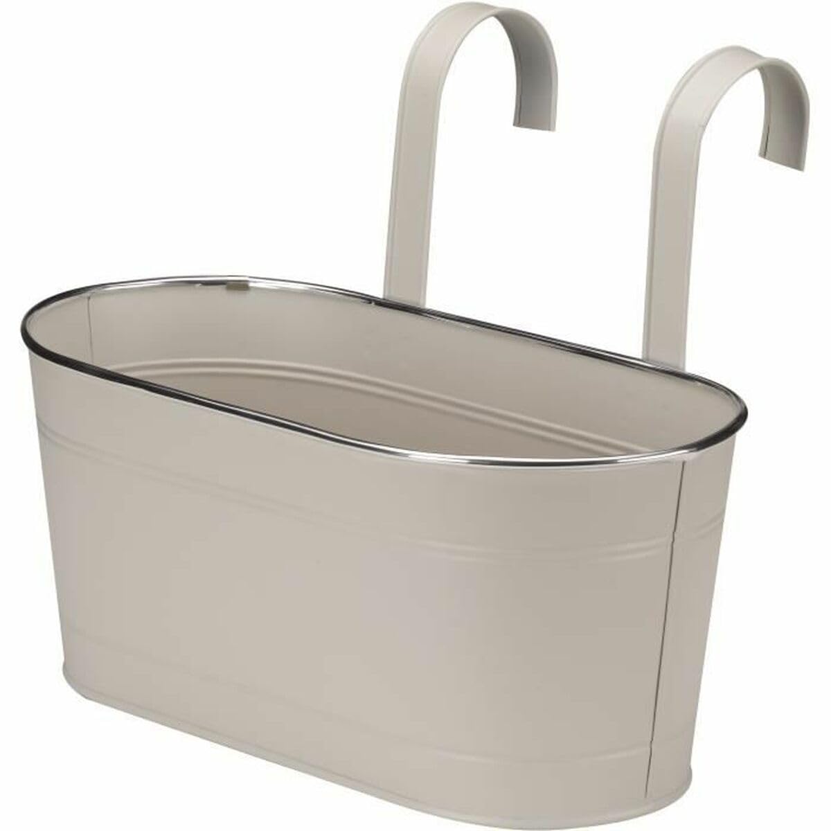 Smart Garden (Ivory) 12 Inch Fence & Balcony Hanging Pot - Slate