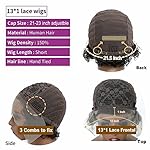 Short Curly Pixie Cut Lace Front Wigs 6 inch, 13X1 Human Hair HD Lace Front Wigs Plucked for Women 6 Inch, Natural Black - Image 5