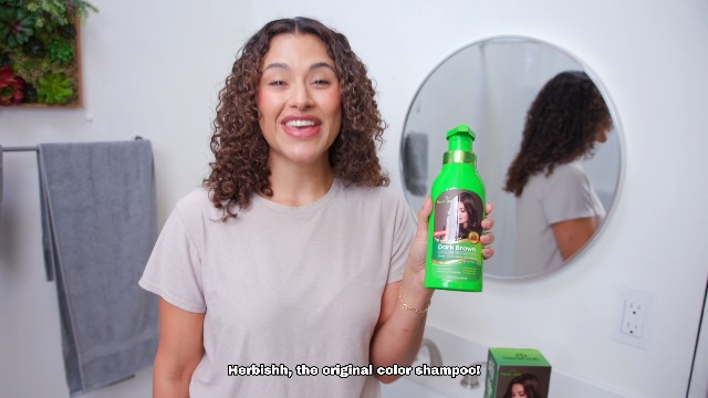 Amazon.com : Herbishh Hair Color Shampoo for Gray Hair – Natural