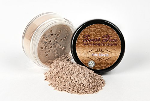 STARTER SET (PINK BISQUE) Mineral Makeup Kit Bare Skin Sheer Powder Matte Foundation Blush Bronzer Illuminating Veil