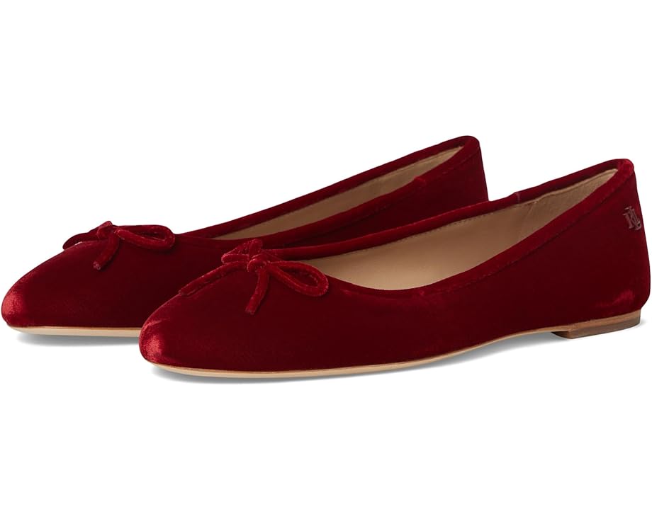 Lauren Ralph Lauren Jayna III Velvet Flats - Pair View
