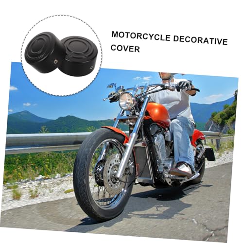 Tapas de eje de motocicleta ULTECHNOVO de aluminio negro para tuerca de cadena y rueda trasera 6