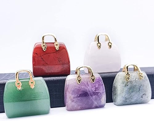 Miniatura 3 de 10 piezas de bolso de cristal escultura tallada a mano piedras curativas cristales curativos en forma de mano piedras de chakra, manualidades para