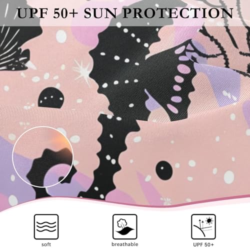Image of Girls One Piece Swimsuits Long Sleeve Swimsuit Zipper Bathing Suits Swimwear