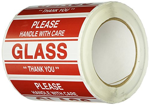 Etiqueta de tirador de cristal TapeCase SHIPLBL-048, 500 unidades para marcado de cajas