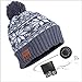 Produktbild Bluetooth Beanie Mütze Frauen Strickmütze Wintermütze mit kabellosem Kopfhörer Headset Lautsprecher Mikrofon zum Laufen Skifahren Skaten Wandern,Grau