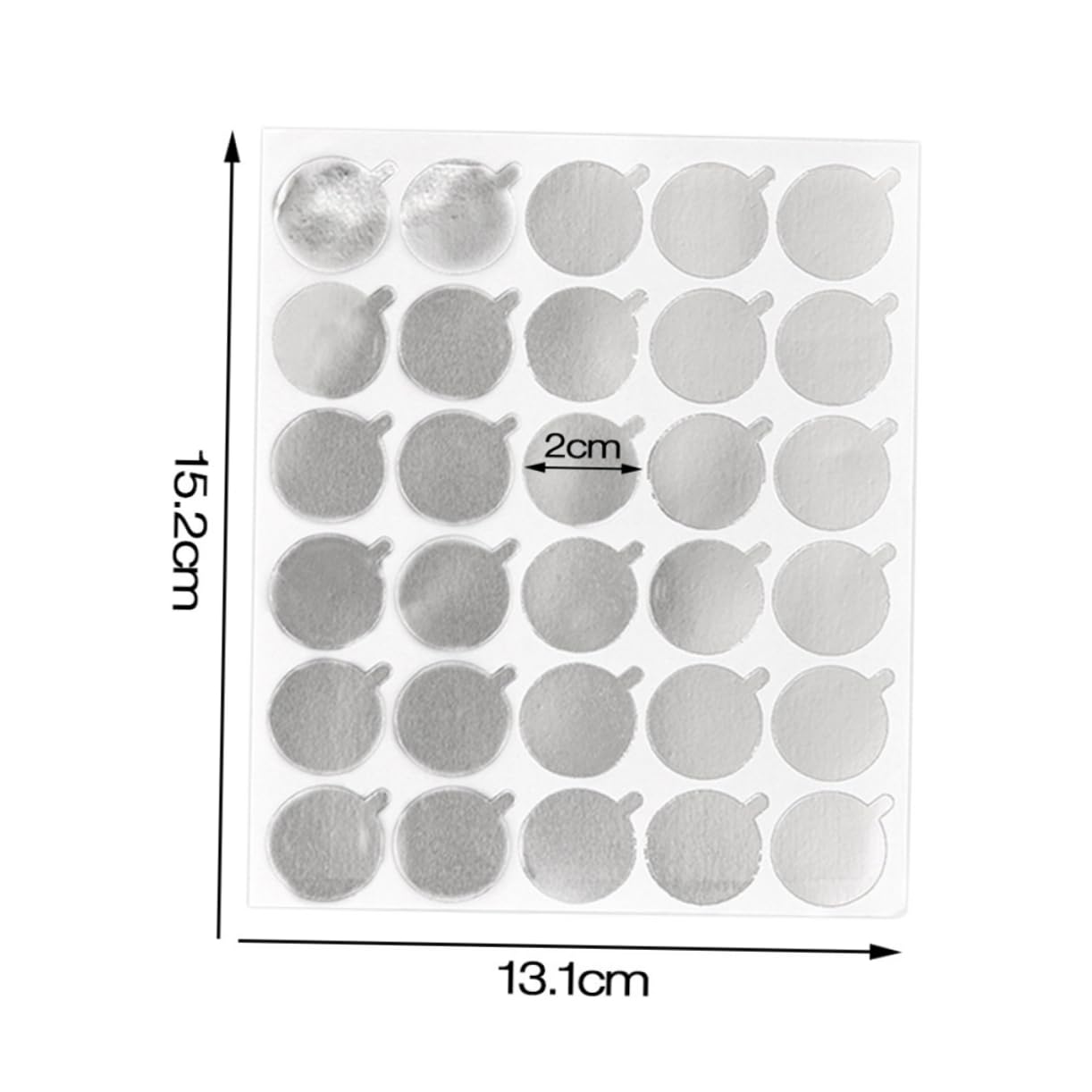 Gogogmee 600pcs Eyelash Glue Adhesive Sticker Extension Glue Pad for Lady Silver Drying