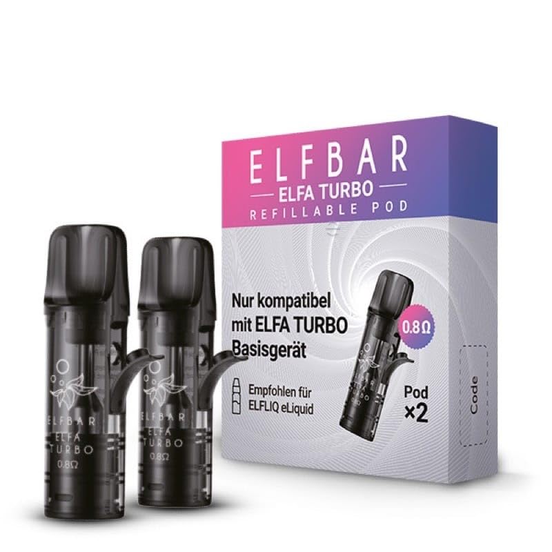 leer pods elfbar Elfa Leerpods 2er Pack, Refillable, nachfüllbar, Mesh Coil, E-Zigaretten Vape Zubehör, Ohne E-Liquid, Ohne Nikotin, kompatibel mit Elfa Turbo Elektronik & Foto elfbar elfa pods nachfüllen Basisgeräte - ELFBAR ELFA Vape Kit Features-Inhale activated Geschmack::Pineapple Coconut
