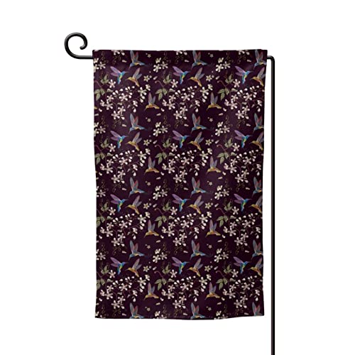 Drapeau de jardin colibri double face pour embellir un extérieur terne