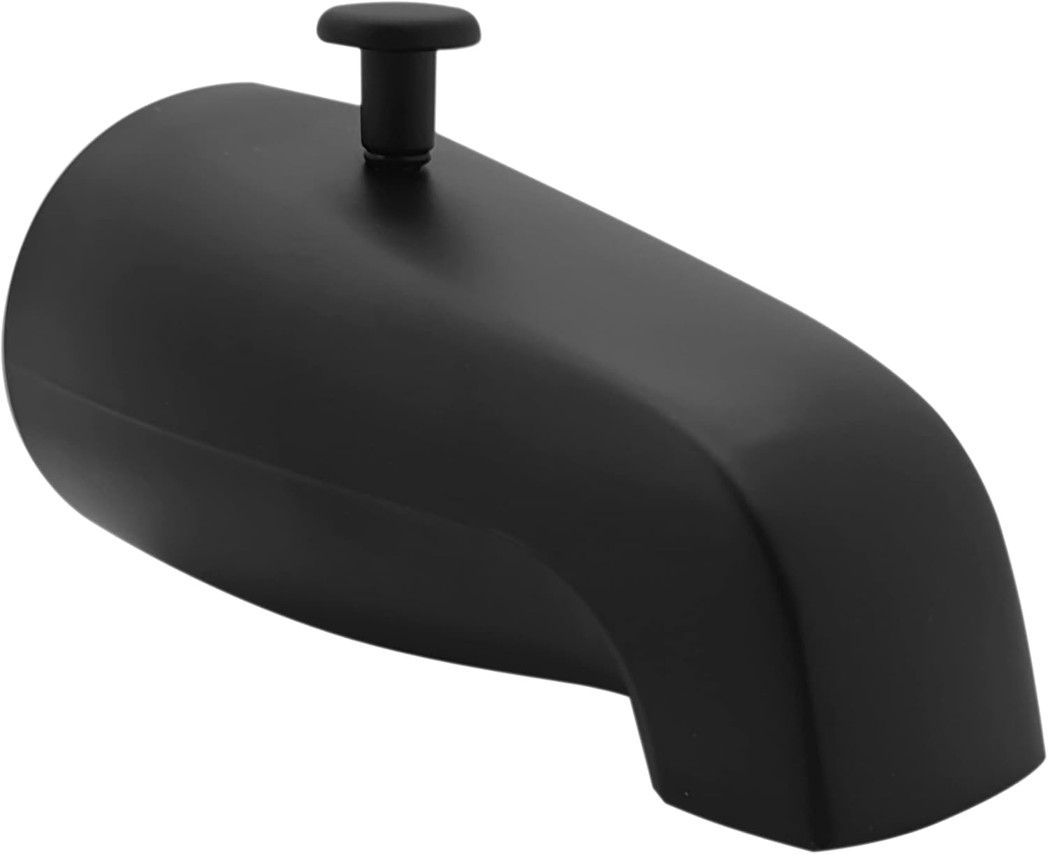 Westbrass E531D-12R-62 5-1/4" Rear Diverter Tub Spout with 1/2" or 3/4" IPS Rear Connection, Matte Black