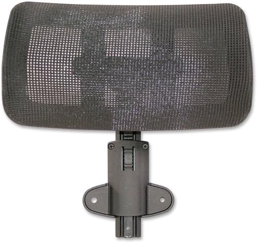 Lorell Hi-Back Chair Mesh Headrest - Black - Nylon - 1Each