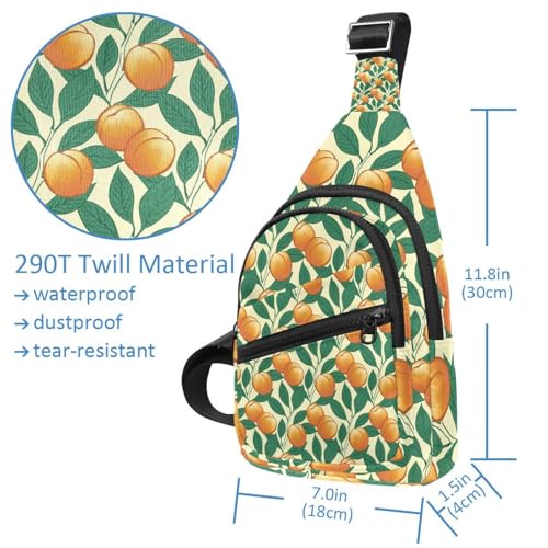 Hermosa bolsa de pecho para mujer, mochila cruzada retro e impermeable de alta calidad 5