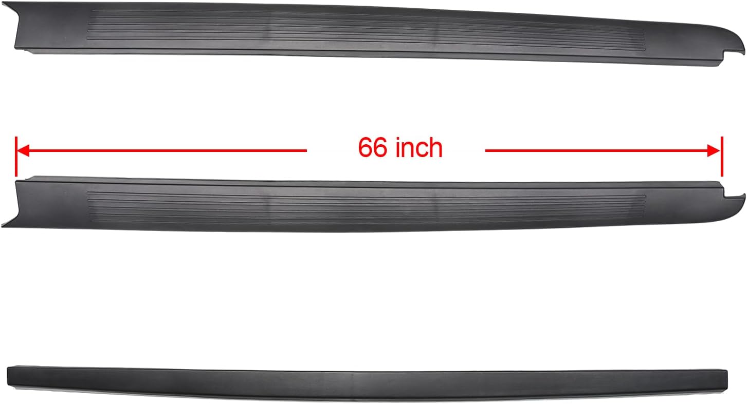 5.5' Style Side RH & LH Bed Rail Cap & Tailgate Top Molding Cap Cover Kit for 2004 2005 F-o-r-d F-150 Excluding King Ranch, Do not for Long Bed Style