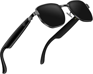 H.WGTWSSTAR Bluetooth smart sunglasses, audio glasses, nylon lenses, built-in microphone and speaker, UV protection, voice... Price In India