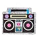BLUE PANDA Boombox Pinata - 80s and 90s Theme Party Decorations, Hip Hop, Retro Birthday Supplies (16.5x12.8x3 In) - 90s Party Decorations - Boom Box Decor Pinata