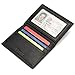 GintaXen Slim Leather Bifold Front Pocket Wallet Credit Card Holder with 2 ID Window RFID Blocking - Black