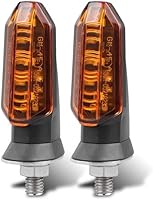 Vista 8 de Lámpara intermitente de 0.315 in Mini motocicleta LED intermitente ámbar luz intermitente intermitente lámpara intermitente 12 V lámpara indicadora