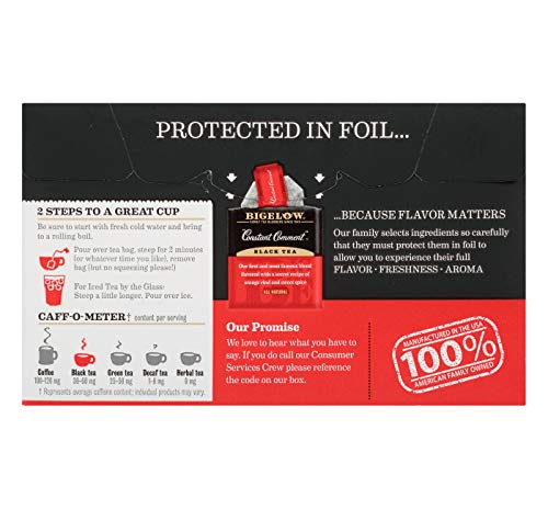 Bigelow Constant Comment Black Tea Bags 20 Count Box (Pack Of 6), Caffeinated Black Tea Bags & Decaffeinated Constant Comment Black Tea Bags, 20 Count Box (Pack Of 6) Decaf Black Tea #TOP3