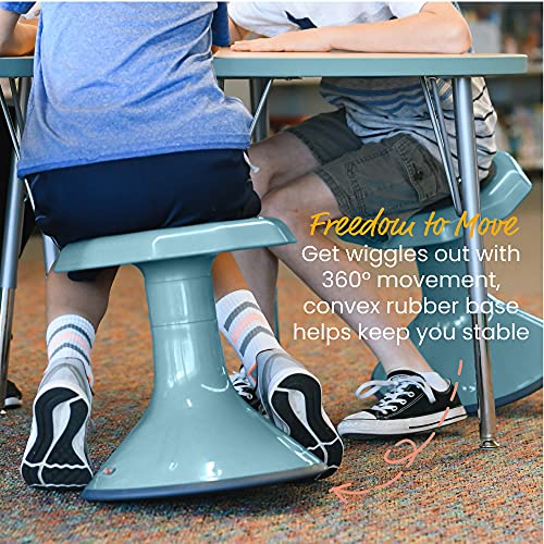 Image of ECR4Kids ACE Active Core Engagement Wobble Stool, 15-Inch Seat Height, Flexible Seating, Seafoam