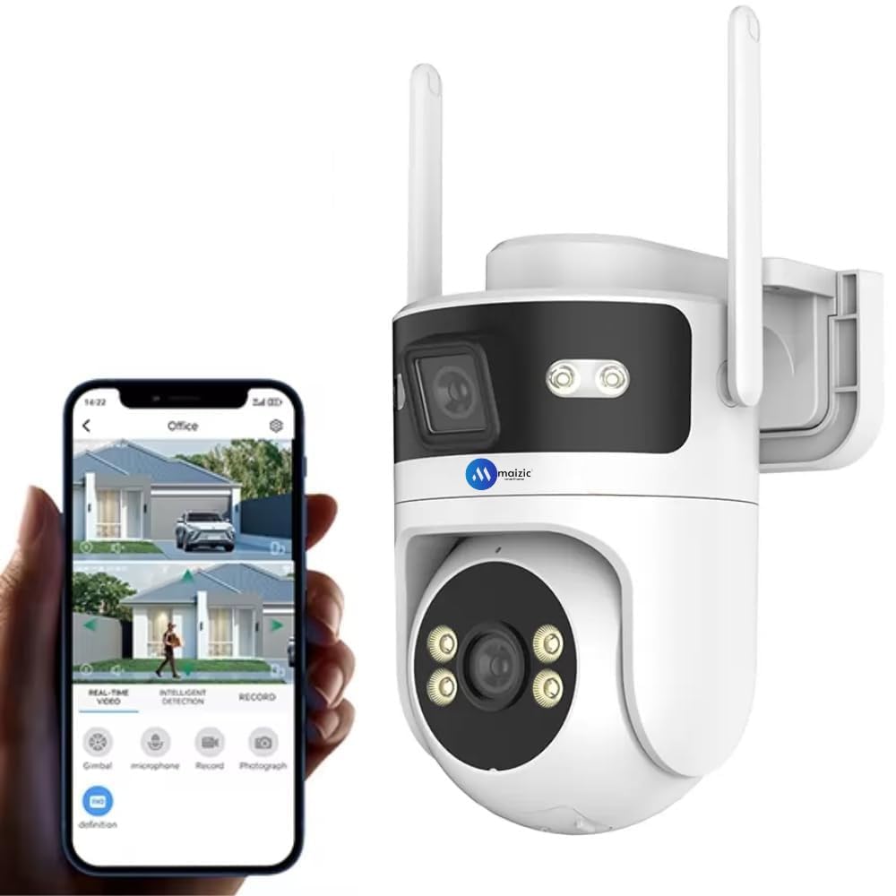 Maizic Smarthome Syno 4G SIM CCTV Camera Outdoor | Dual 4MP Lens 360° View | No WiFi | Color Night Vision | Two-Way Audio | Mobile App Remote Access | SD Card & Cloud Storage-image-34