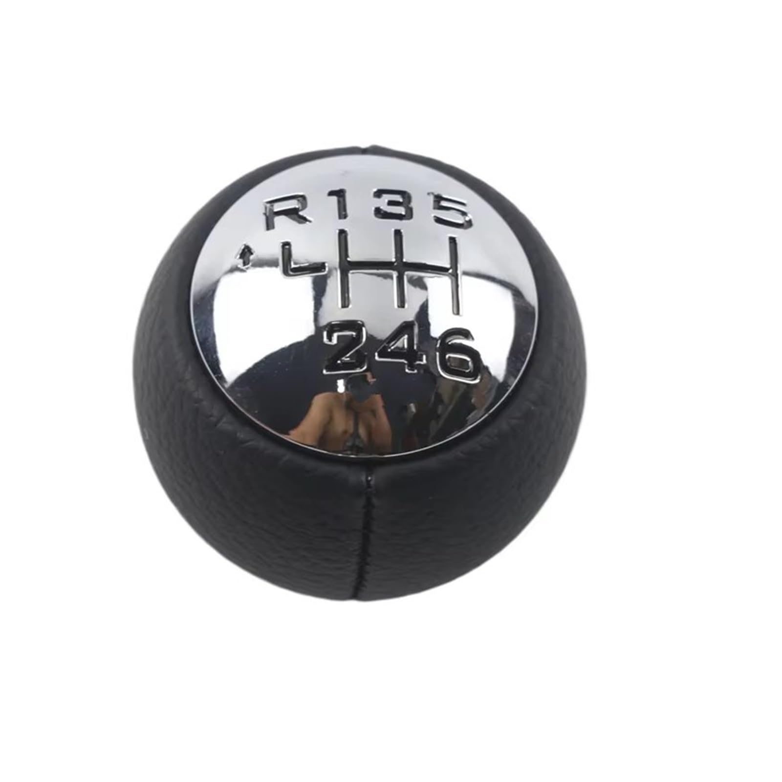 GHQFROP Transmission Gear Shift Knob for Peugeot 307 308 3008 407 807 5/6 Speed Gear Shift Knob Head Lever Adapter Manual Transmission Car Gear Stick Knob(6 Speed)