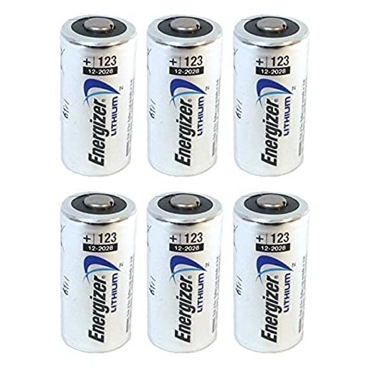 Energizer 123 6 Lithium Batteries - Pack of 6 (Silver)