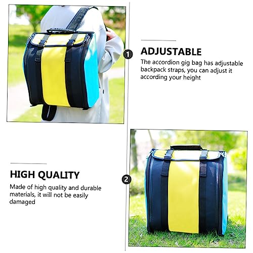 Supvox Hochwertige Akkordeon Tragetasche mit Verstellbaren Riemen Robuste Aufbewahrungstasche für Akkordeons für Konzerte Musikstudios und