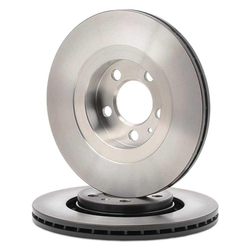 2x TRW Disco de freno Delantero Ø280mm Altura: 36,6mm Espesor: 22mm Corona de Agujeros - Ø: 100mm ventilado DF2804 Compatible con VW Golf 4 Hatchback 1J1 Golf 4 Variant 1J5 Bora Sedán 1J2, SKODA, AUDI