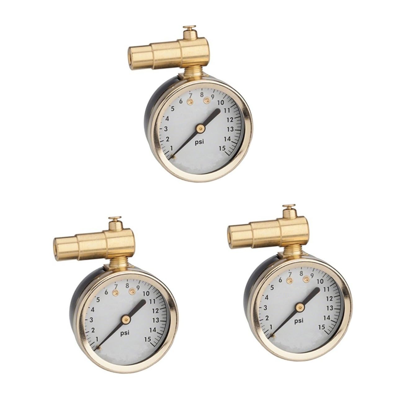OUNONA 3 Pièces Manomètre à Cadran Manomètre Numérique s Pour Pneus Jauge De Pression D'air Jauge De Pneu D'air Pour Pneus Testeur De Pression Des