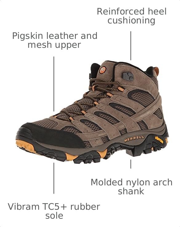 Image of Merrell Men's Moab 2 Vent Mid Hiking Boot