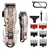 Maquina Cortar Pelo, Maquinilla Cortar Pelo Profesional con 6 Peines Guía, Inalámbrica, Recargable, Pantalla LCD, Maquinilla de Afeita para Hombres, Niños Maquina Cortar Pelo, Maquinilla Cortar Pelo Profesional con 6 Peines Guía, Inalámbrica, Recargable, Pantalla LCD, Maquinilla de Afeita para Hombres, Niños