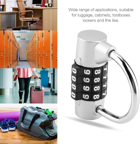 Image of Istara Heavy Duty 5-Digit Combination Steel Padlock | Resettable Code Lock with 100,000 Combinations & Hardened Steel Shackle | High Security Metal Padlock for Gym, Locker, Gate & Travel (Model-4)