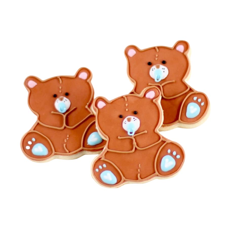 1. Dz. Teddy Bear Cookies! Baby showers Themed party favors or gift!