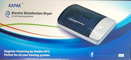 Kapak Electronic Ultraviolet C Cleaner and Dryer for Hearing Aid and Dehumidifier, Automatic Dry Case