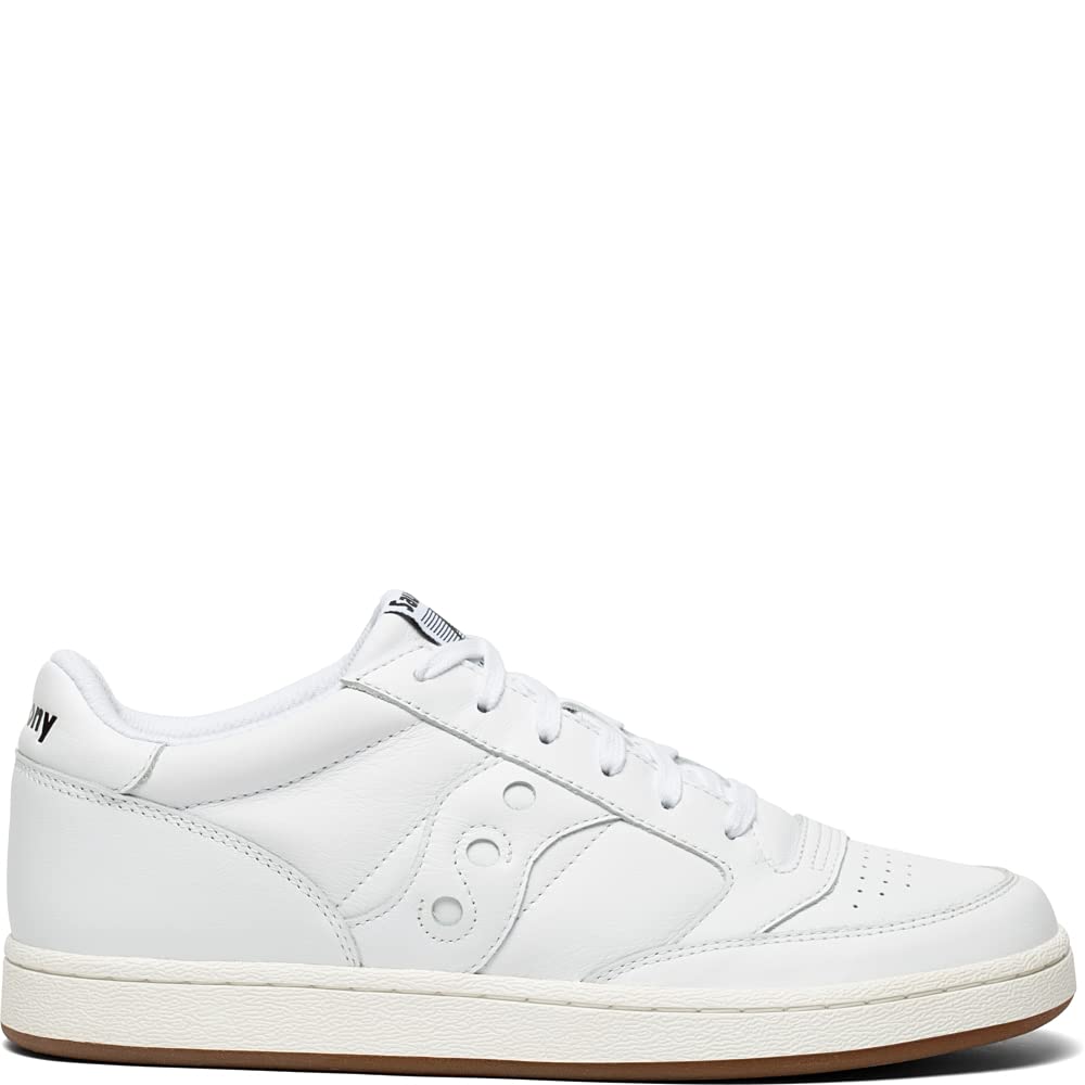 Saucony Unisex Jazz Court Basketball Shoe, White/White, 13 US Women