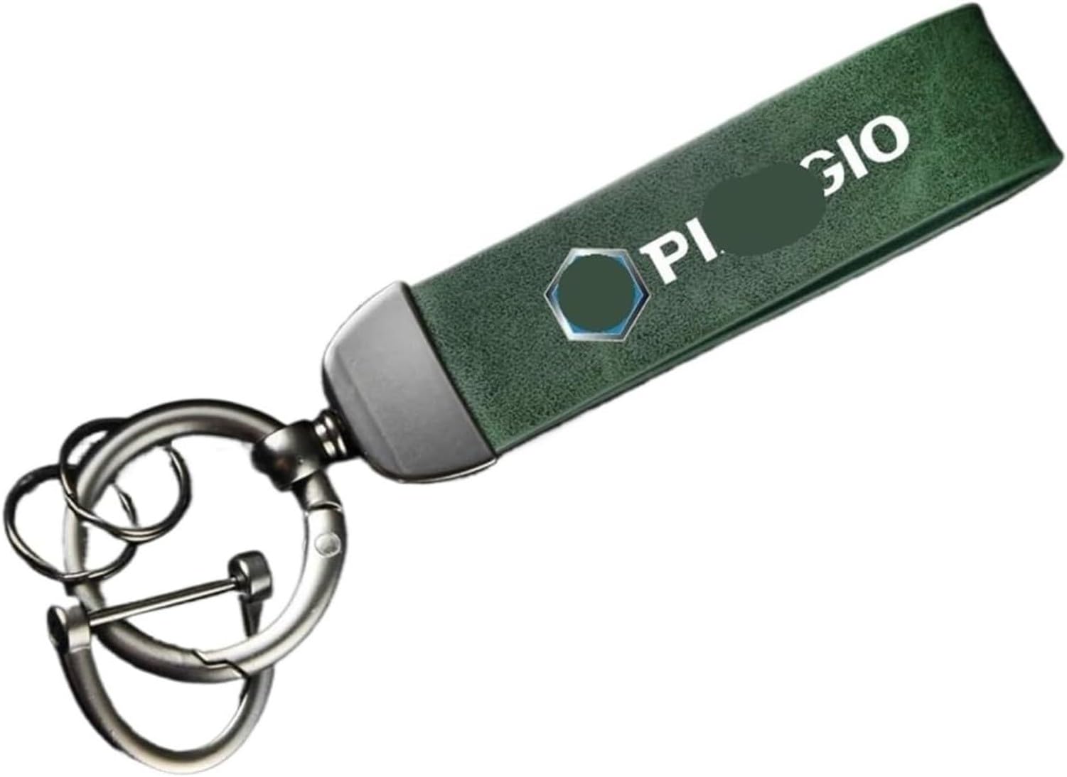 KGAIXN Leather Motorcycle Keychain Holder Keyring Spare Key Organiser for GTS 250 300 Sprint Primavera 150 LX15 S150 Scooter, C