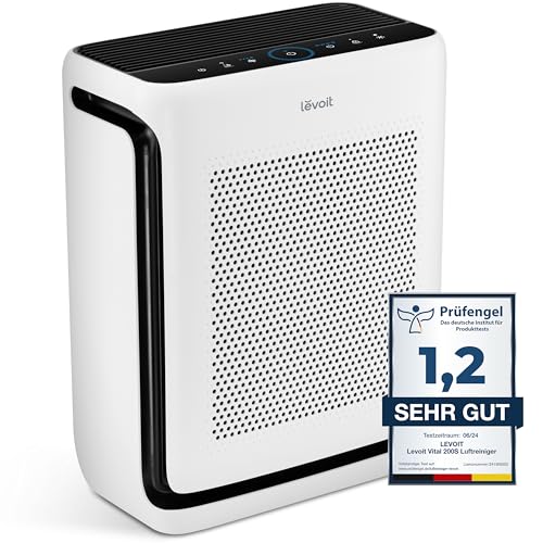LEVOIT Luftreiniger Allergiker mit Tiermodus, bis zu 108 ㎡ Raucherzimmer Wohnung, Dualsensor&Waschbarer Vorfilter, HEPA Luftfilter gegen 99,97% von Tierhaare&-gerüche Schimmel Pollen Staub