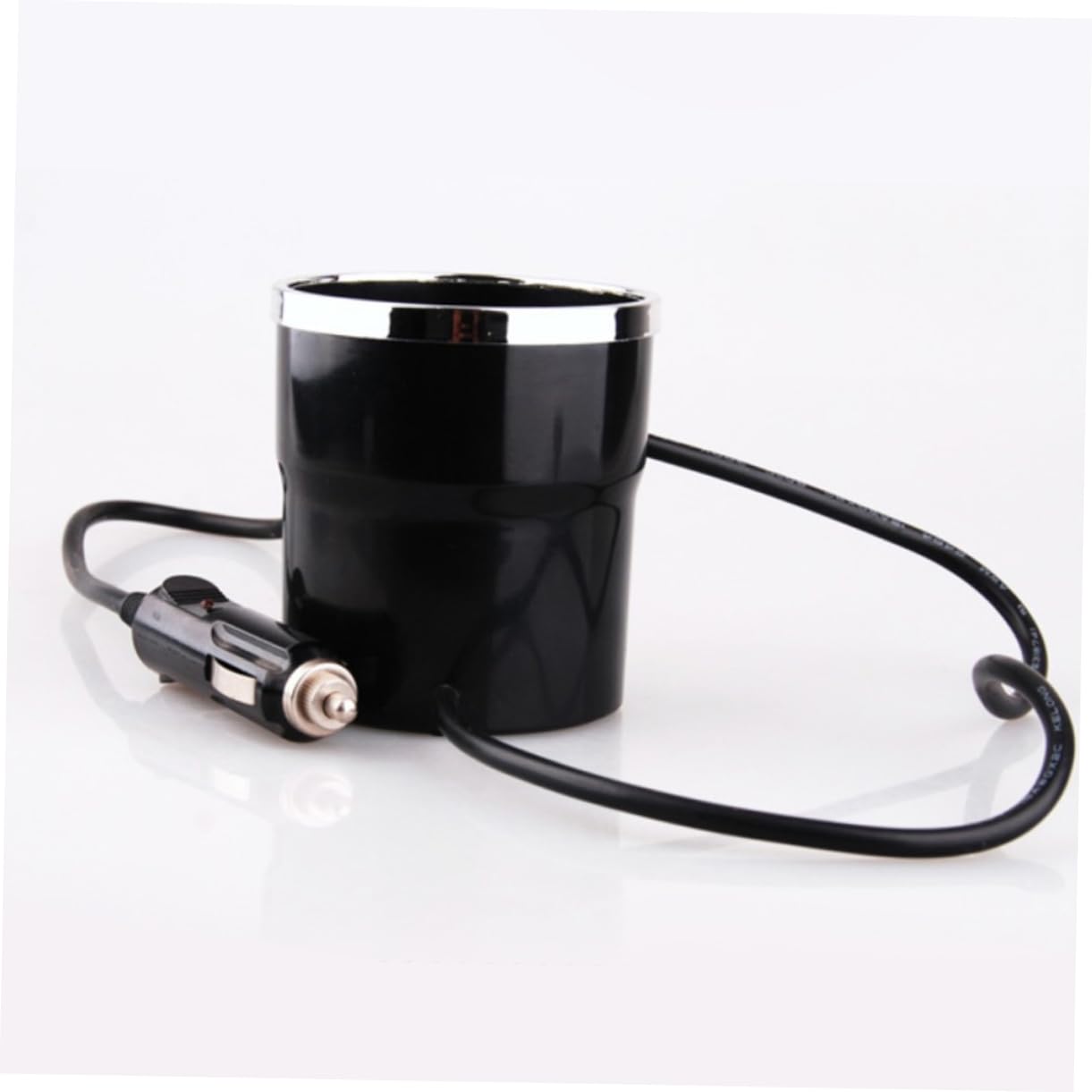 Genérico Hervidor De Agua Calentador De Agua Taza Reutilizable Calentador De Tazas Portátil Taza Plegable Taza De Café Tetera Eléctrica Hervidor De Agua Para Coche Black
