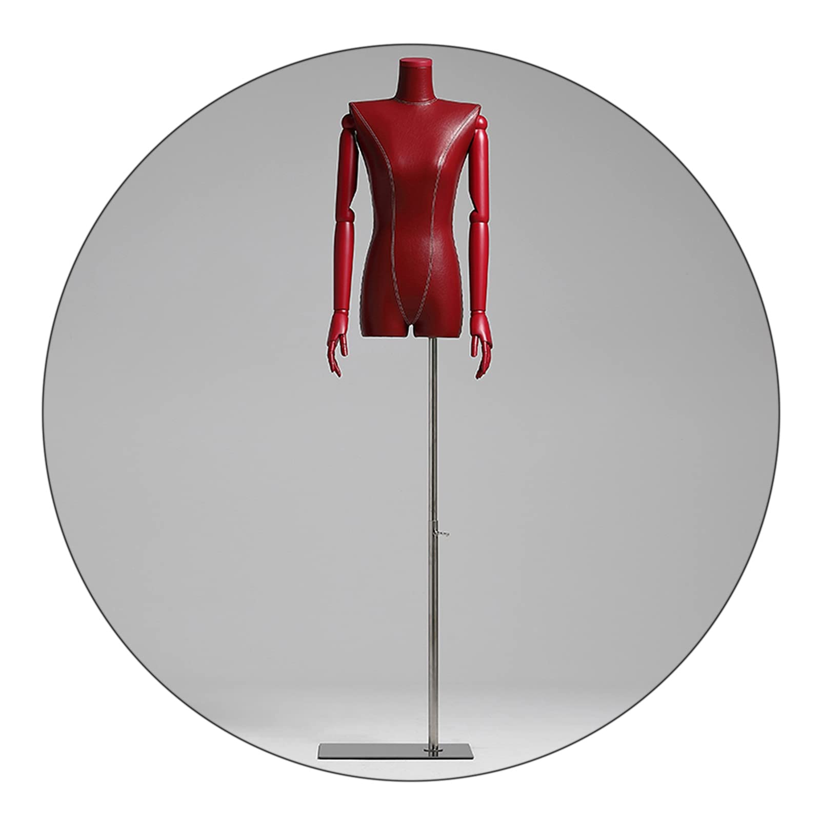 Amazon.co.jp: 女性マネキントルソーボディ、アームとメタルベース付き