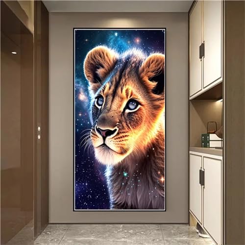 Kit Complet Peinture Diamant Lion 5D Anti-Stress - Activité Manuelle Grand Format