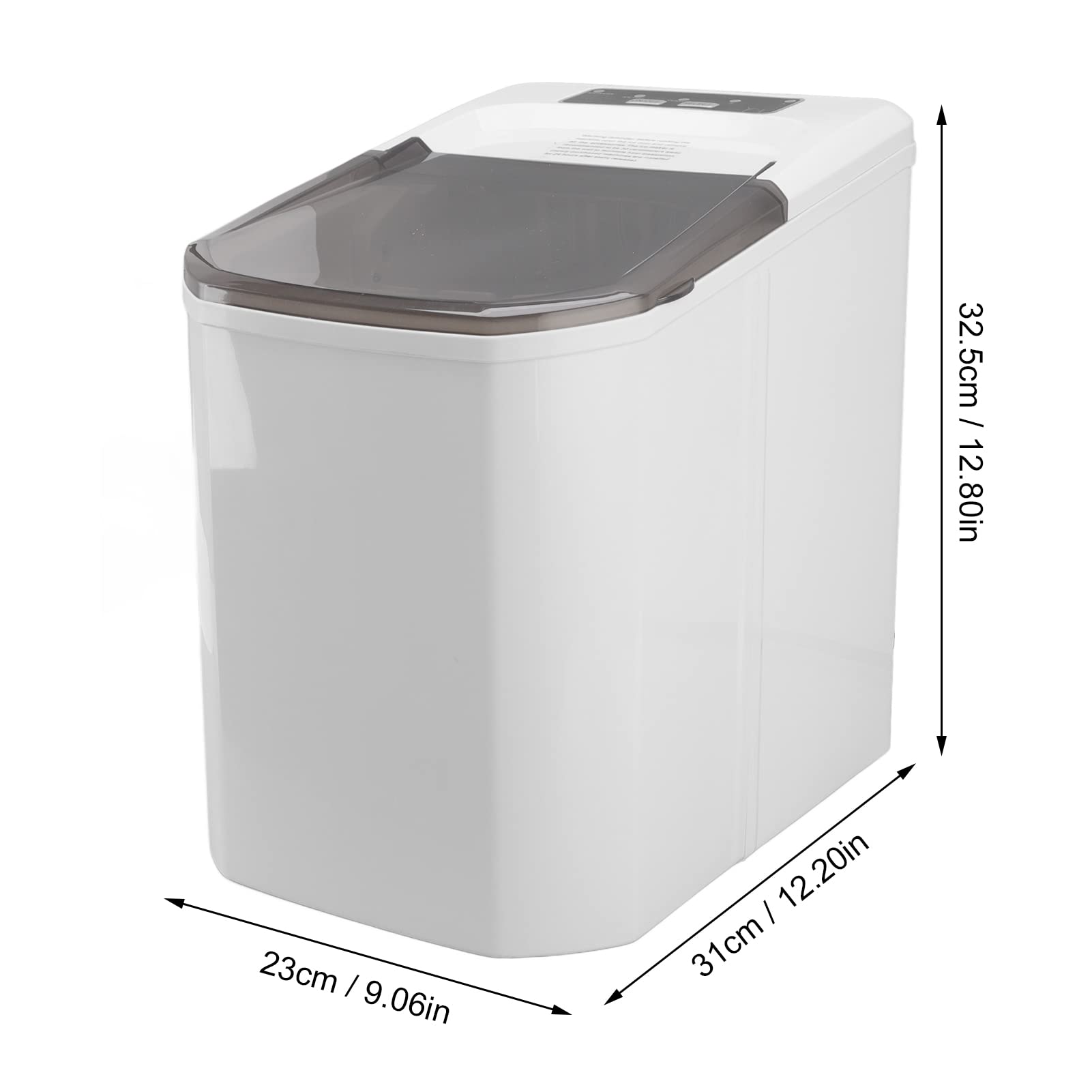 Máquina Para Fabricar Hielo Para Encimera, 9 Cubos En Un Ciclo De 8 Minutos, Práctica Para Bares Domésticos, Oficinas Y Más(Eu plug 220V)