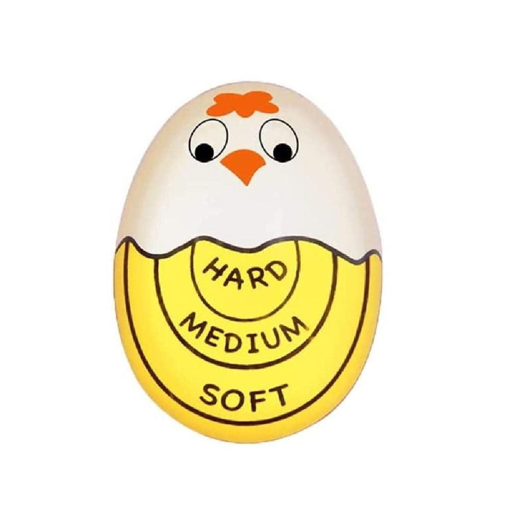 Cartoon Soft Hard Boiled Timer Color Changing Indicators Temperature Observer Plastic Boil Eggs Thermometer Color Changing Boiling Timer