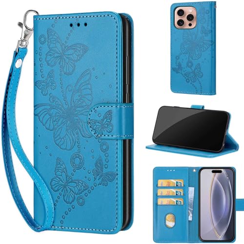 Housse iPhone 16 Pro avec dragonne pour femme active style relief élégant