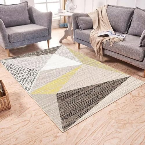 Tapis de confort interieur 70x140cm au design moderne de triangle gris - 2