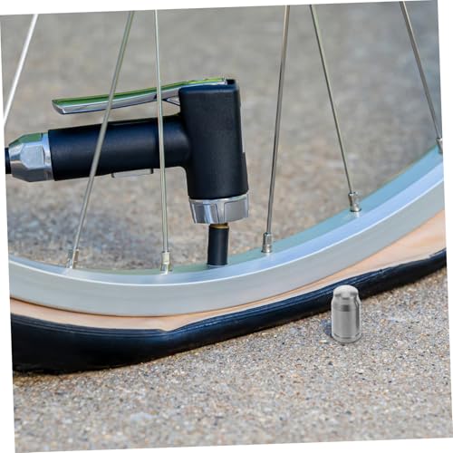 Mikikit 2pcs Tapas de Válvula de Neumáticos para Bicicleta en Aleación de Titanio para Montaña y Carretera miniatura 6